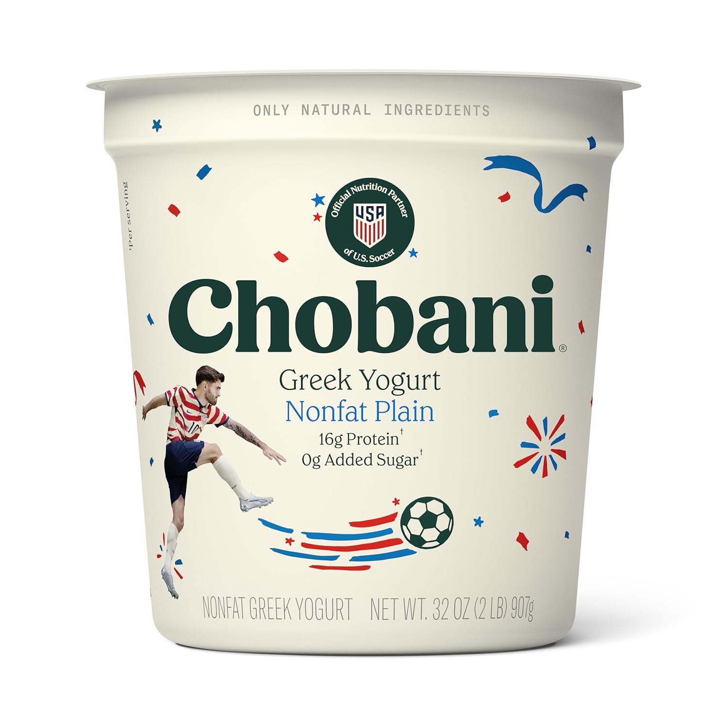 Chobaniå¨ Non-Fat Plain Greek Yogurt 32oz