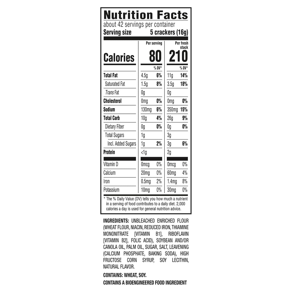 RITZ Fresh Stacks Original Crackers, Party Size, Travel Snacks, 23.7 oz (16