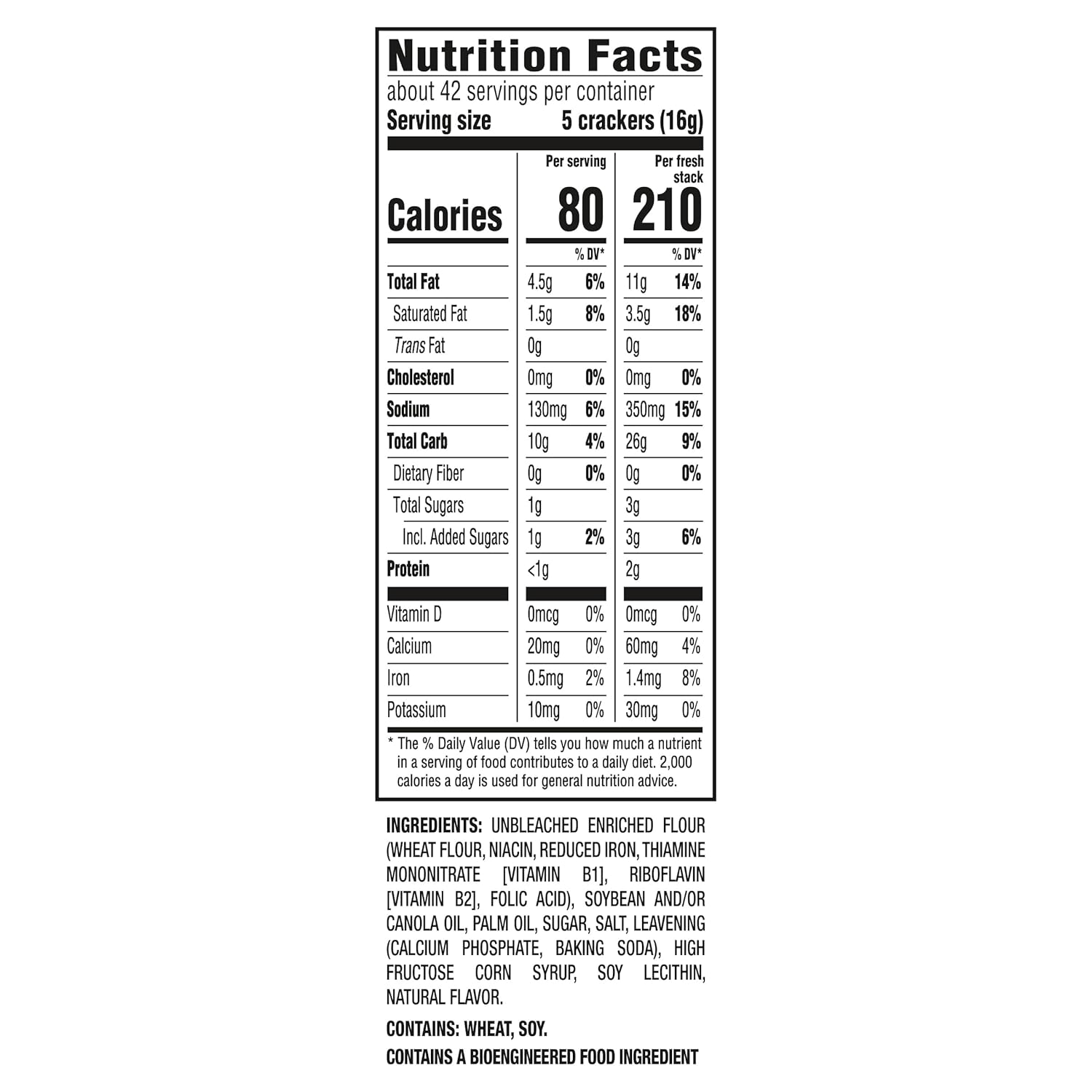 RITZ Fresh Stacks Original Crackers, Party Size, Travel Snacks, 23.7 oz (16
