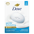 Dove Beauty Bar Soap 8 Bars Gentle Exfoliating, for Soft, Smooth Skin, Gently