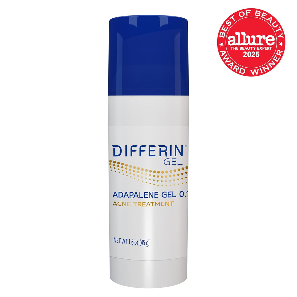 Differin Acne Treatment Gel, 90 Day Supply, Retinoid Treatment for Face with