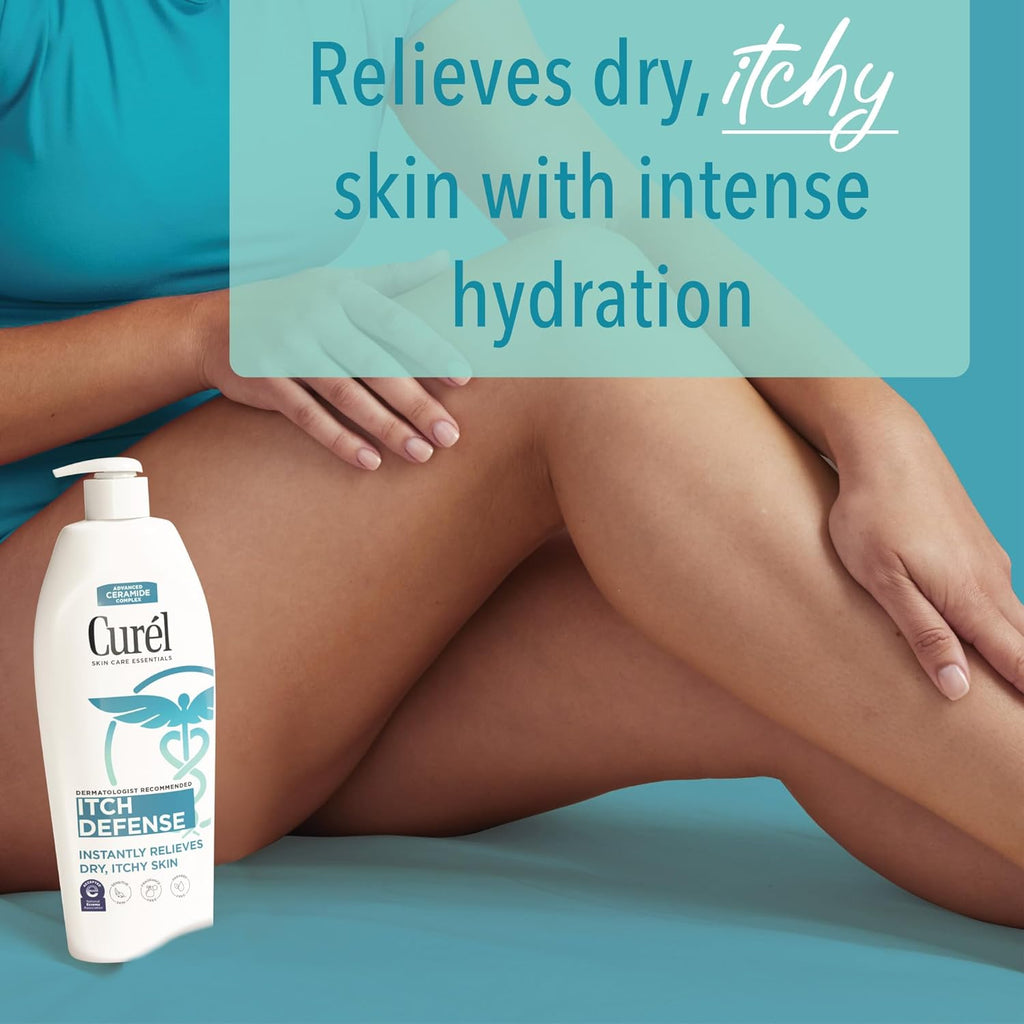 Curel Itch Defense Calming Body Lotion, Moisturizer for Dry, Itchy Skin, Body