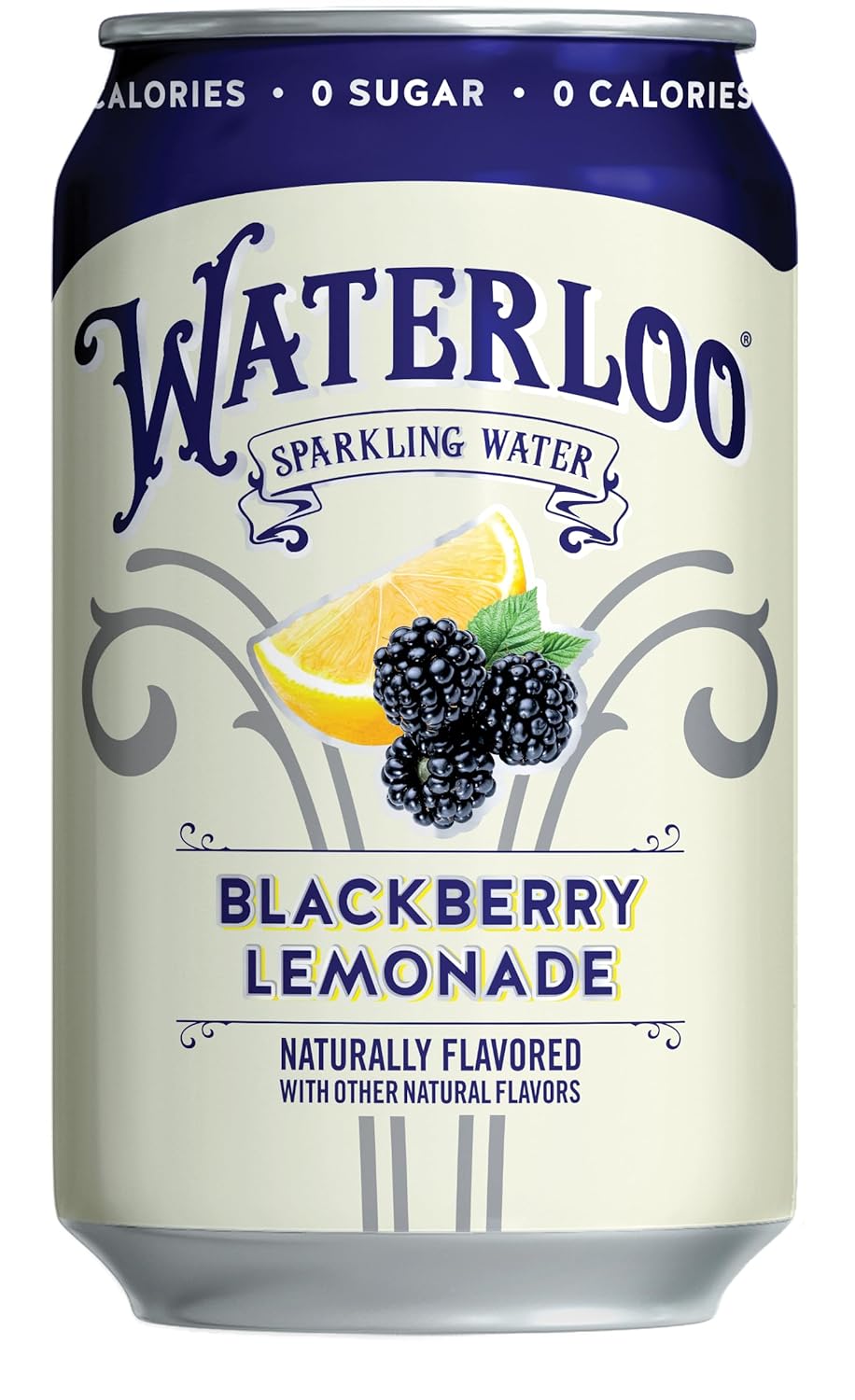 Waterloo Sparkling Water, Blackberry Lemonade Naturally Flavored, 12 Fl Oz