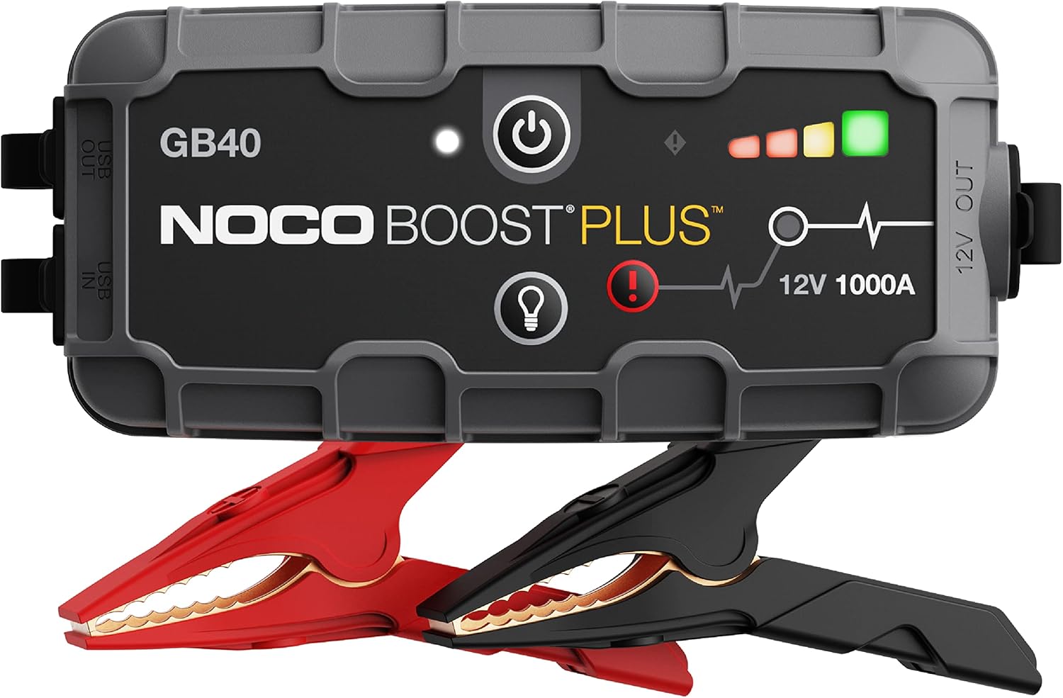 NOCO Boost GB40: 1000A UltraSafe Jump Starter ‰ÛÒ 12V Lithium Battery Booster Pack, Portable Jump Box, Power Bank & Jumper Cables - for 6.0L Gas and 3.0L Diesel Engines