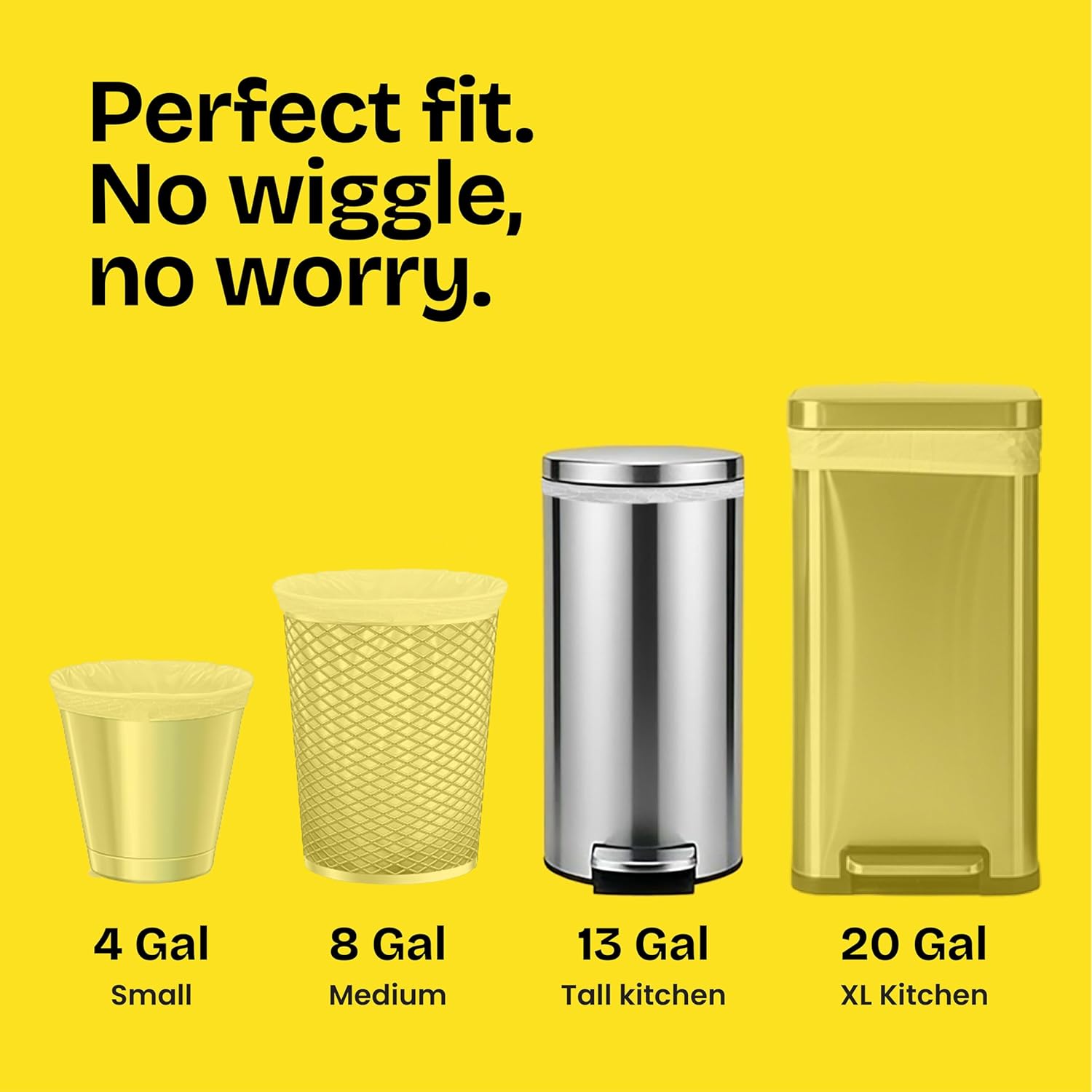 Glad Tall Kitchen Drawstring Trash Bags - Odorshield 13 Gallon White Trash