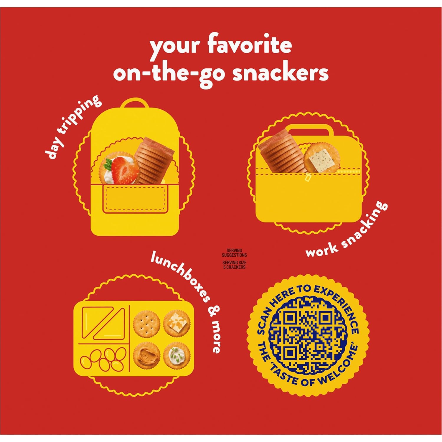 RITZ Fresh Stacks Original Crackers, Party Size, Travel Snacks, 23.7 oz (16
