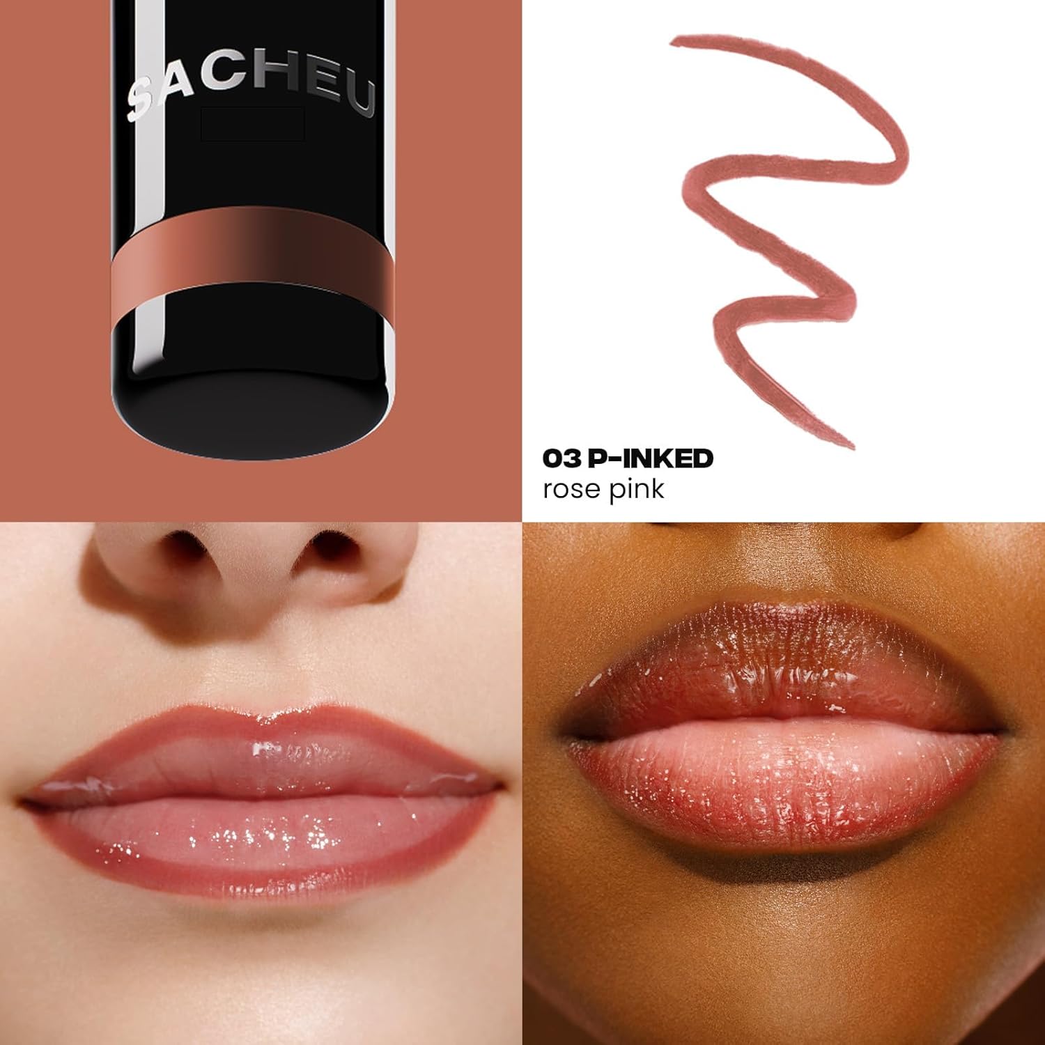 Sacheu Lip Liner STAY-N Peel Off Lip Stain ‰ÛÓ Long Lasting Waterproof Lip