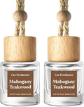 C Classy Car Air Freshener Hanging 2 Pack, Mahogany Teakwood Essential Oil