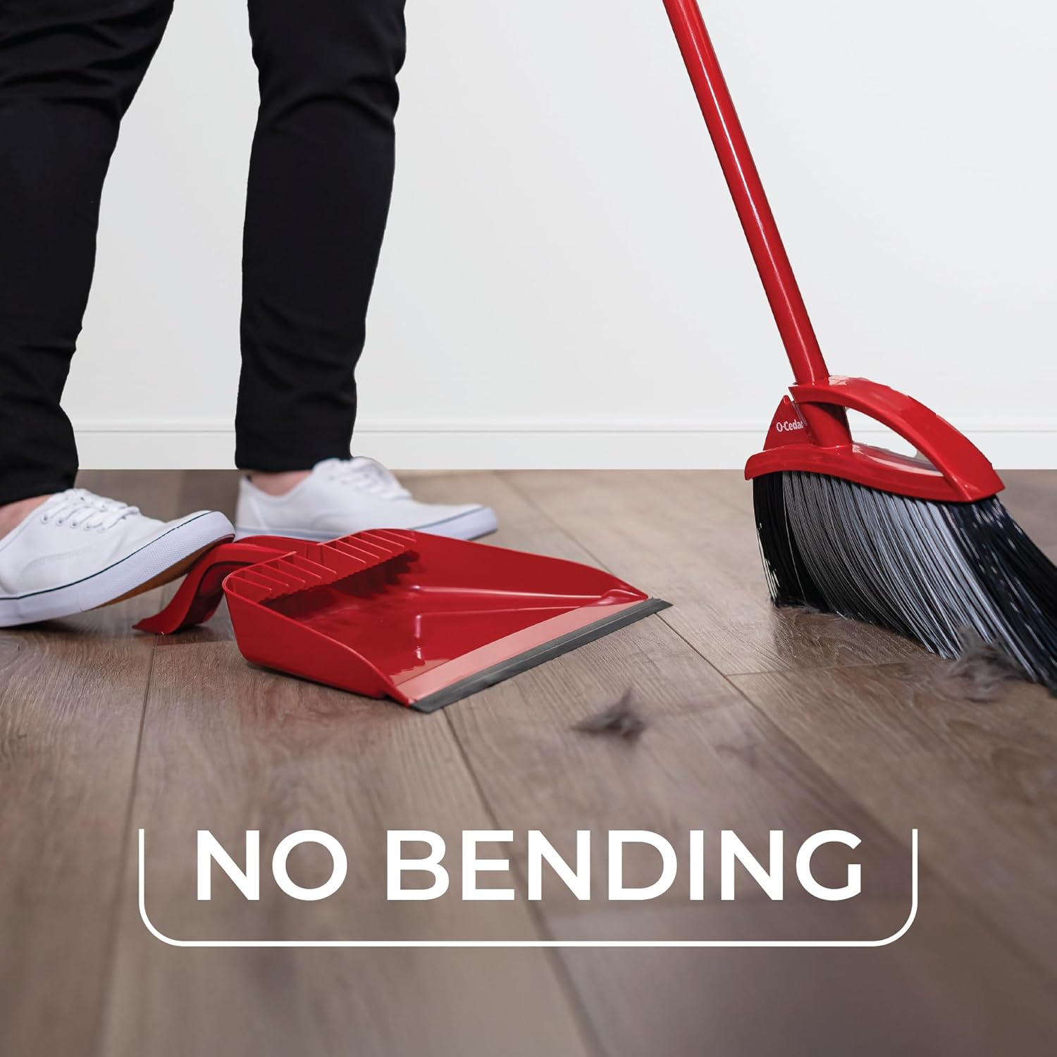 O-Cedar Pet Pro Broom with Step-On Dustpan