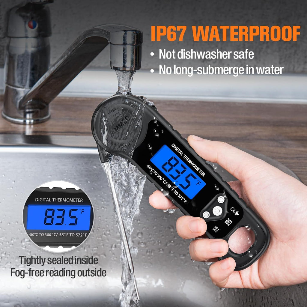 AMMZO Meat Thermometer Digital, Instant Read Food Thermometer for Cooking