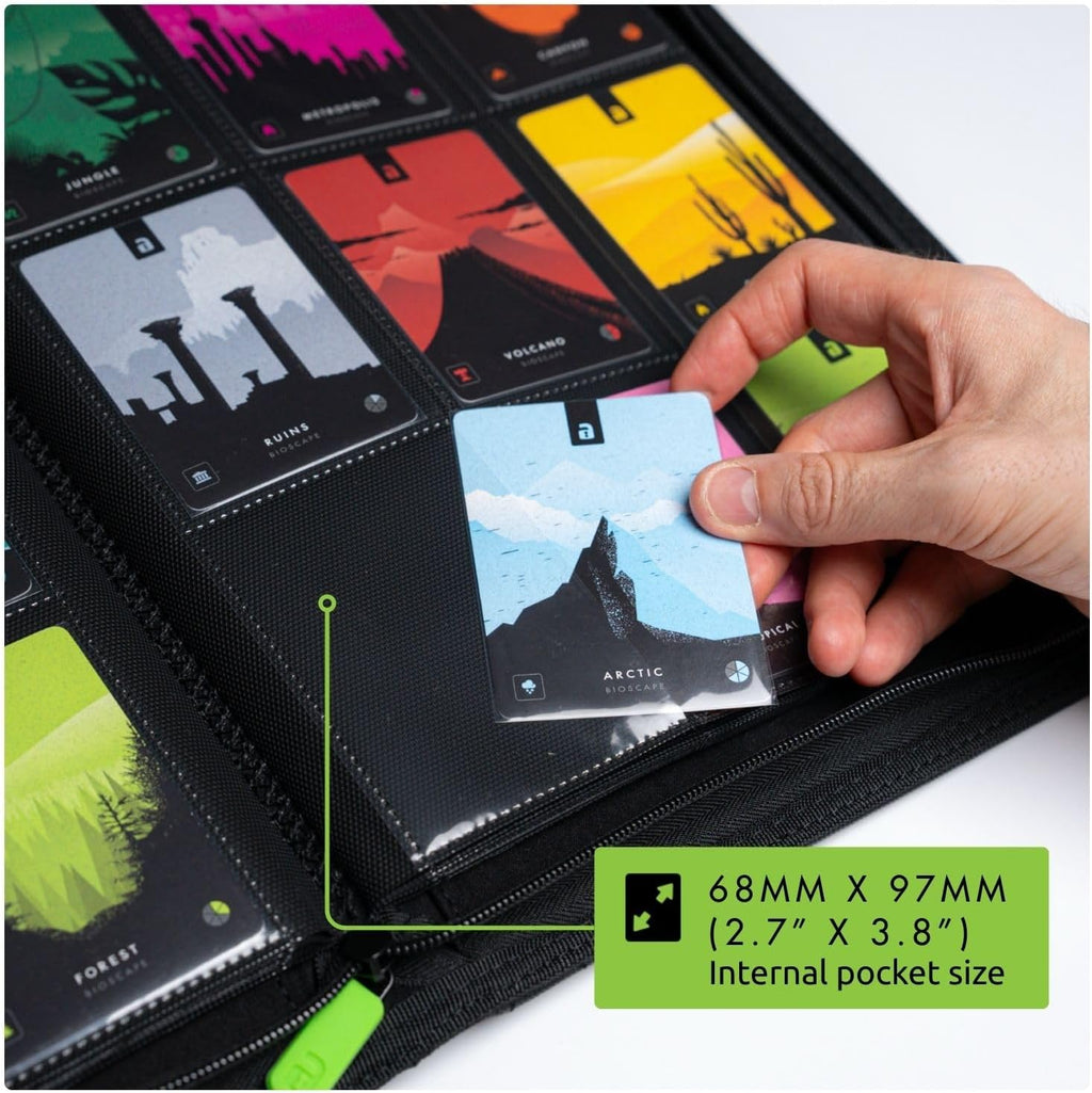 Vault X 9 Pocket Trading Card Zip Binder, 360 Cards, Premium Exo-Tec Album