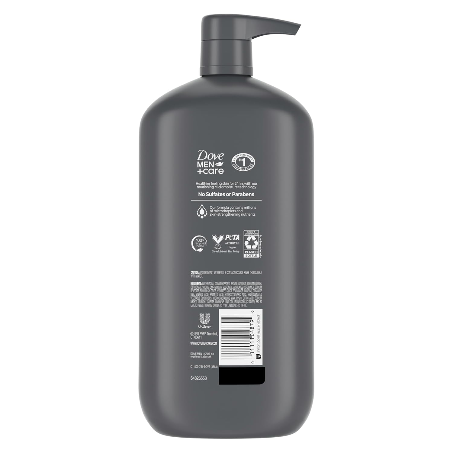 DOVE MEN + CARE Body and Face Wash Exfoliating Deep Clean for Men, with