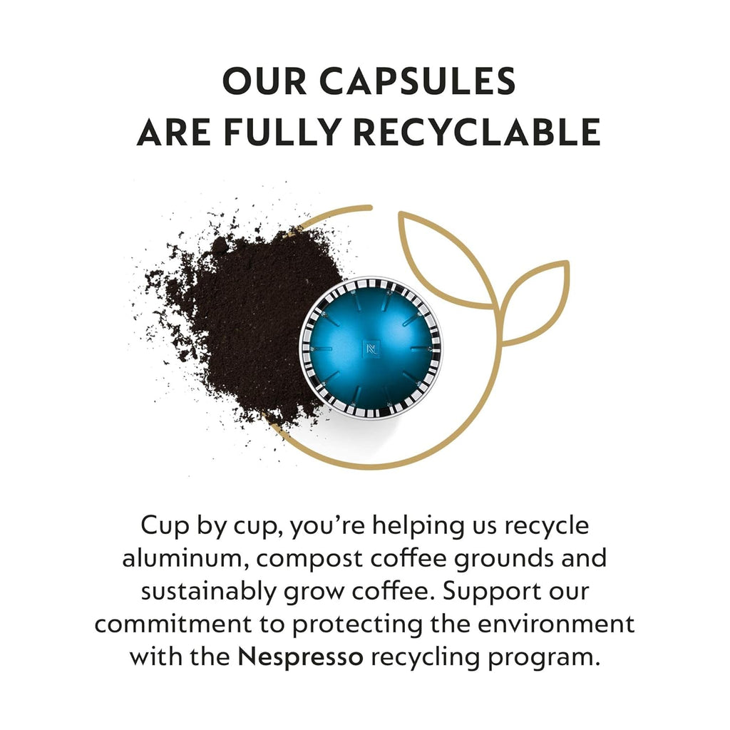 Nespresso Capsules Vertuo, Variety Pack, Medium and Dark Roast Coffee, 30