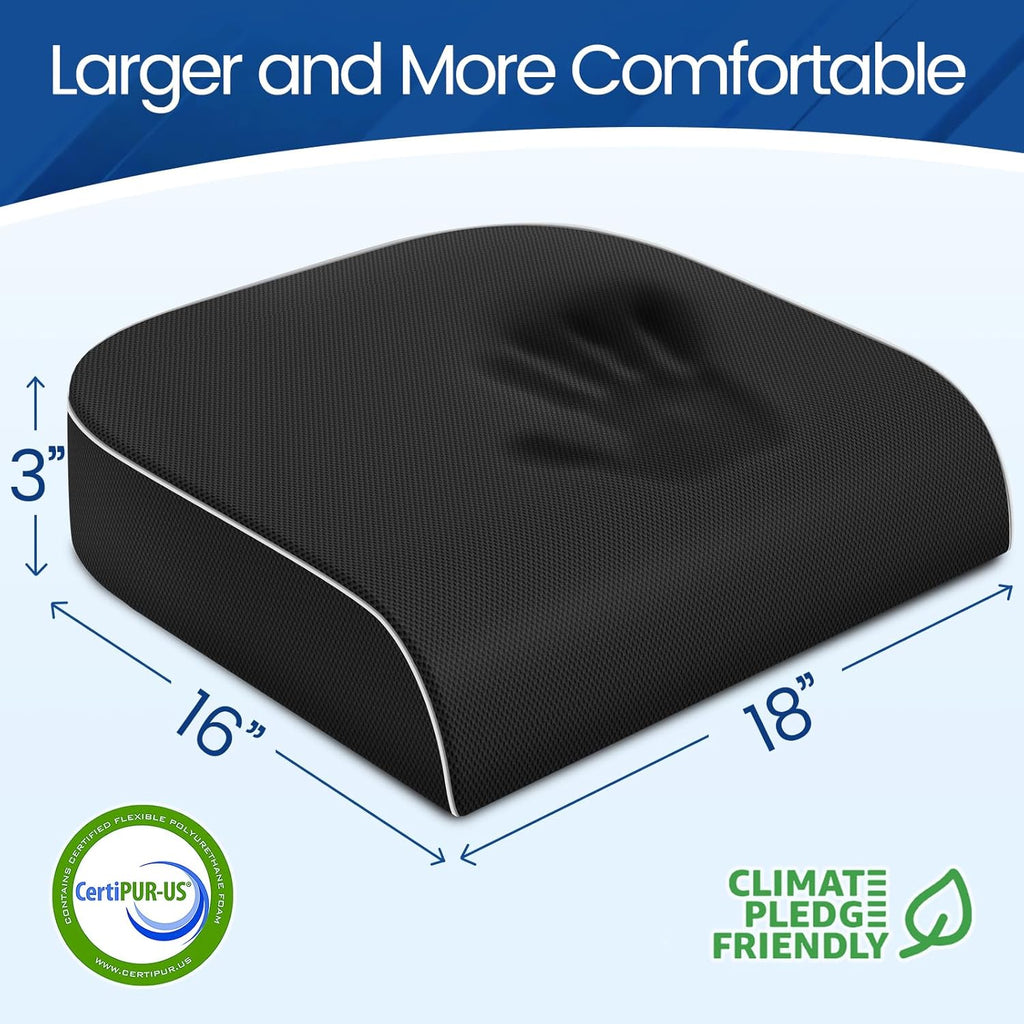 SweetSlubr Seat Cushion for Tailbone Pain Relief, Office Chair Cushion