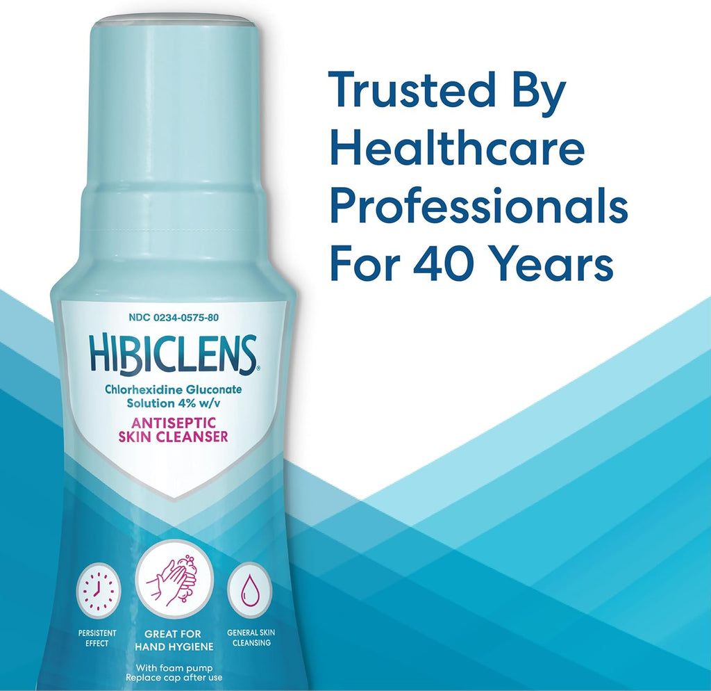 Hibiclens ‰ÛÒ Antimicrobial and Antiseptic Soap and Skin Cleanser ‰ÛÒ 8 oz with Foaming Pump ‰ÛÒ for Home and Hospital ‰ÛÒ 4% CHG