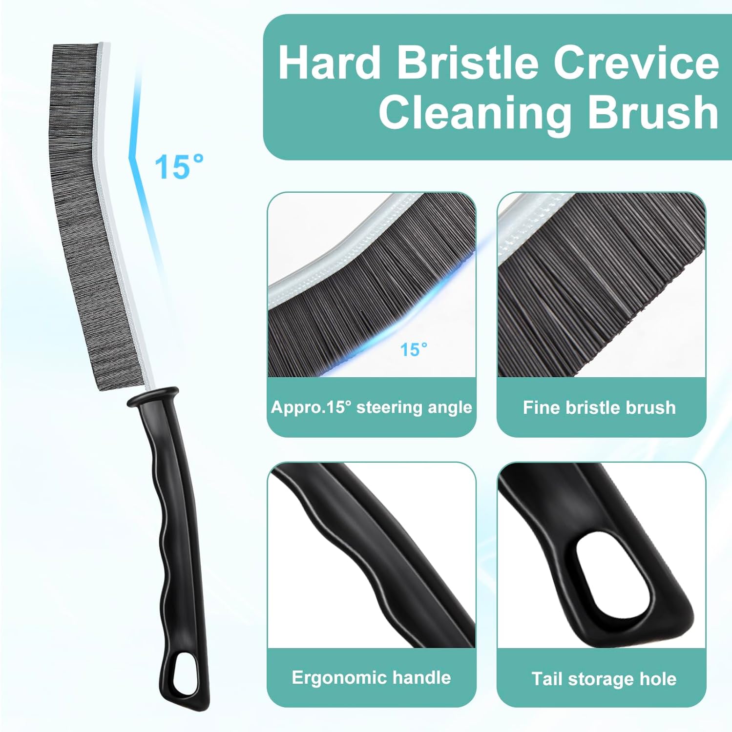 Crevice Cleaning Brush•?ÎHard-Bristled Grout Brush•?Î2026 New Multifunctional Gap Cleaning Brush Tool•?ÎDead Corners Brushes for Bathroom Kitchen Tiles Window Door Slots•?Î3pcs