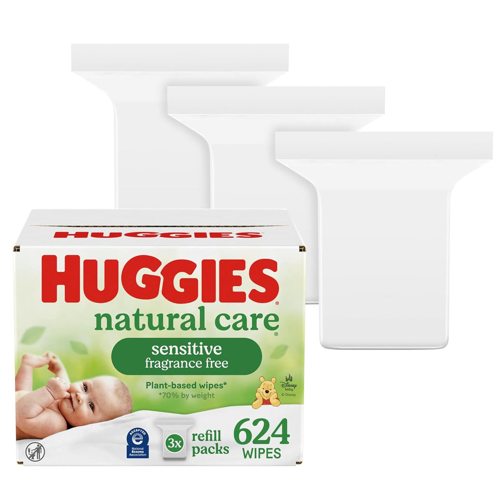 Huggies Natural Care Sensitive Baby Wipes, Hypoallergenic, 99% Purified