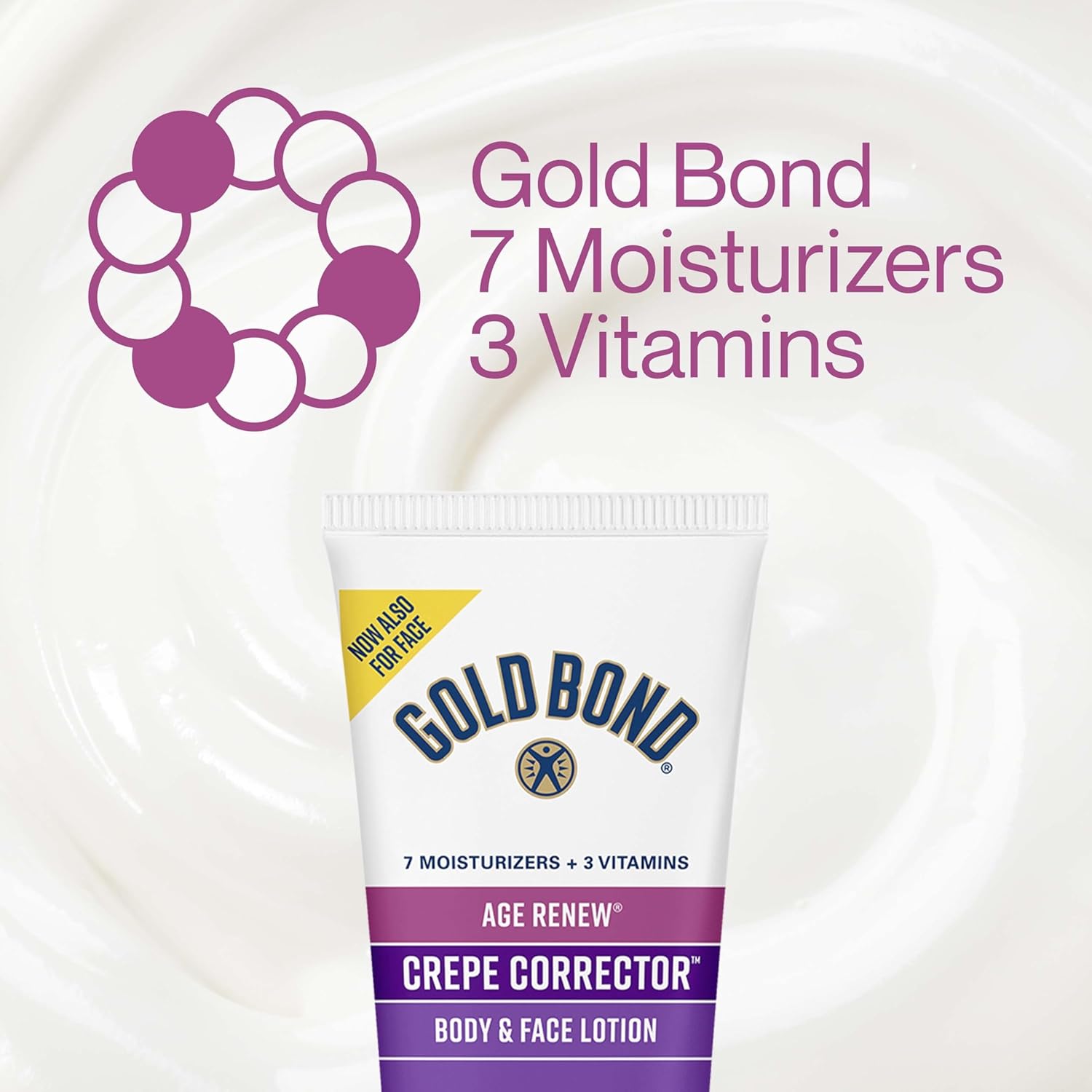 Gold Bond Age Renew Crepe Corrector Body Lotion, Replenishing & Smoothing