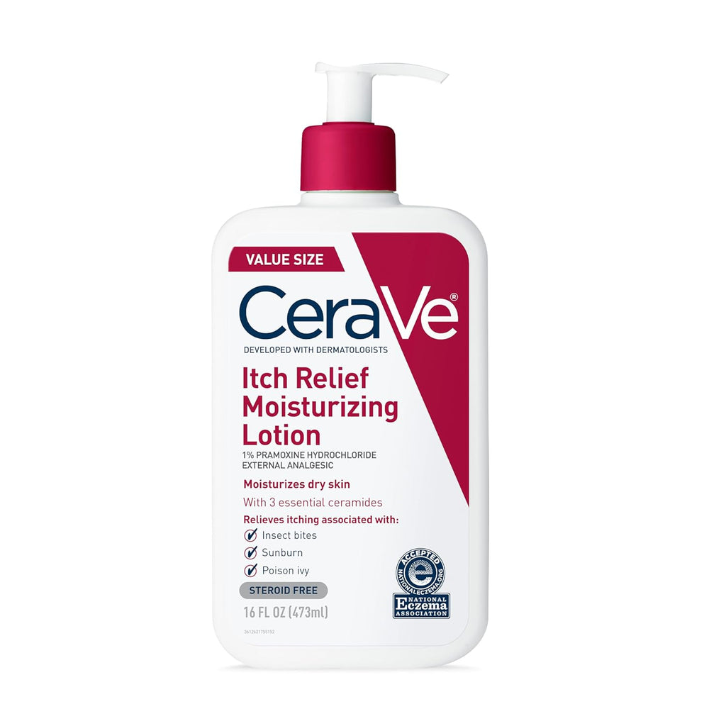 CeraVe Anti Itch Moisturizing Lotion with Pramoxine Hydrochloride, Relieves