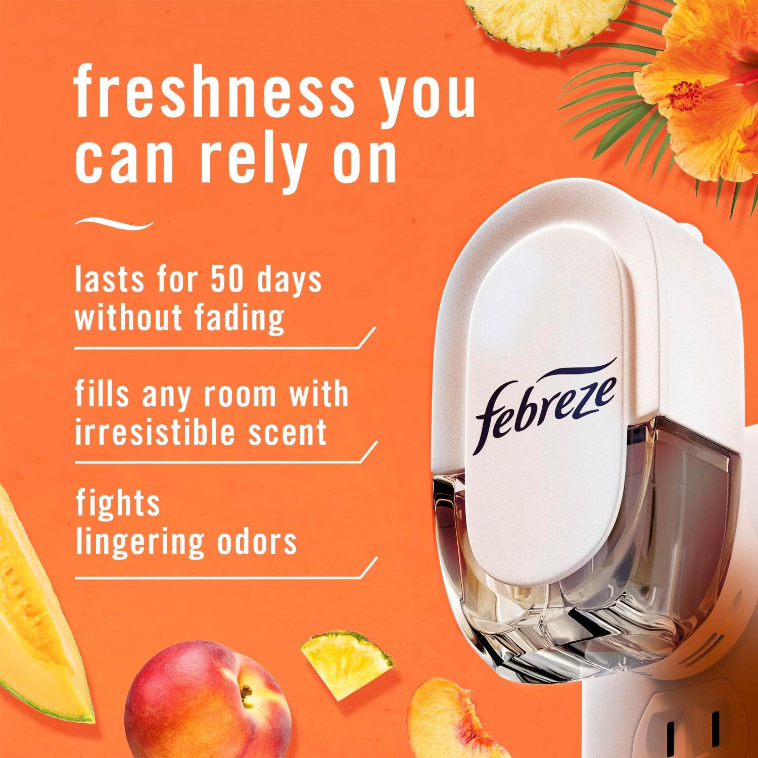 Febreze Plug In Air Freshener, Odor-Fighting Scented Oil Refill, Air