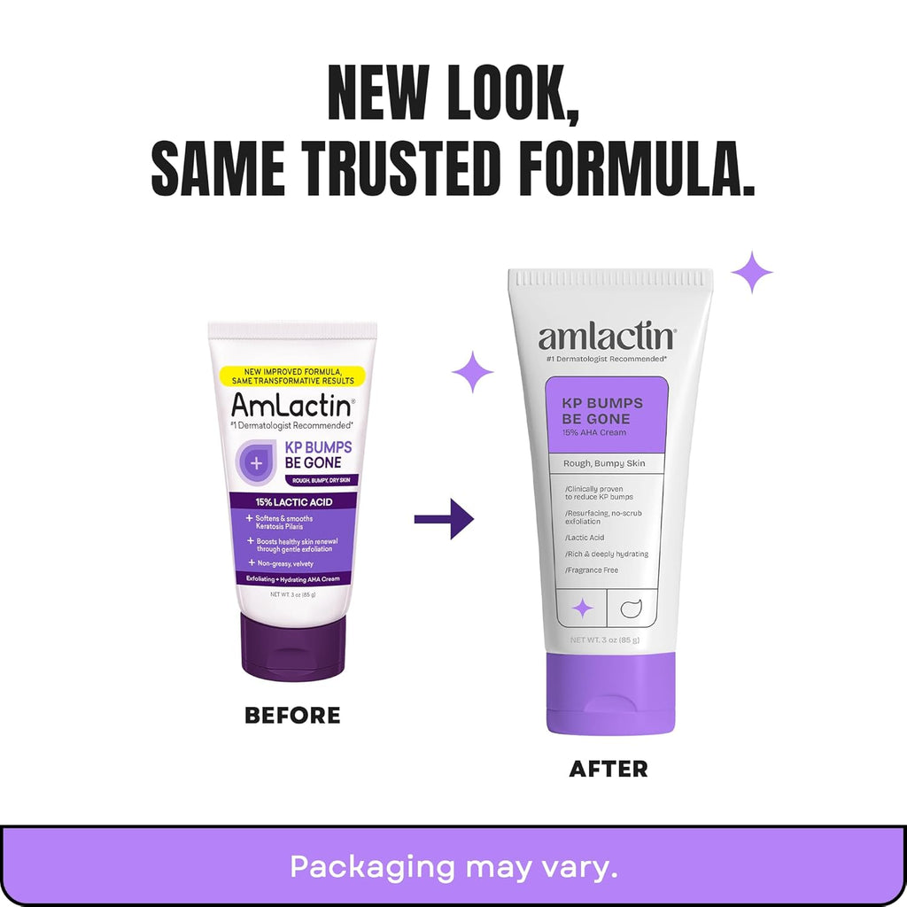 AmLactin KP Bumps Be Gone - Therapeutic Body Cream for Keratosis Pilaris