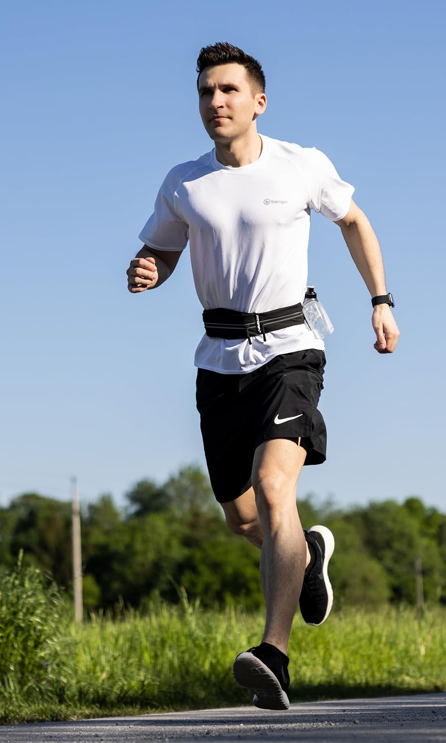Fitgriffå¨ Running Belt for Men & Women - Secure Jogging Pouch for Phone, Keys & Essentials - For All Cell Phones