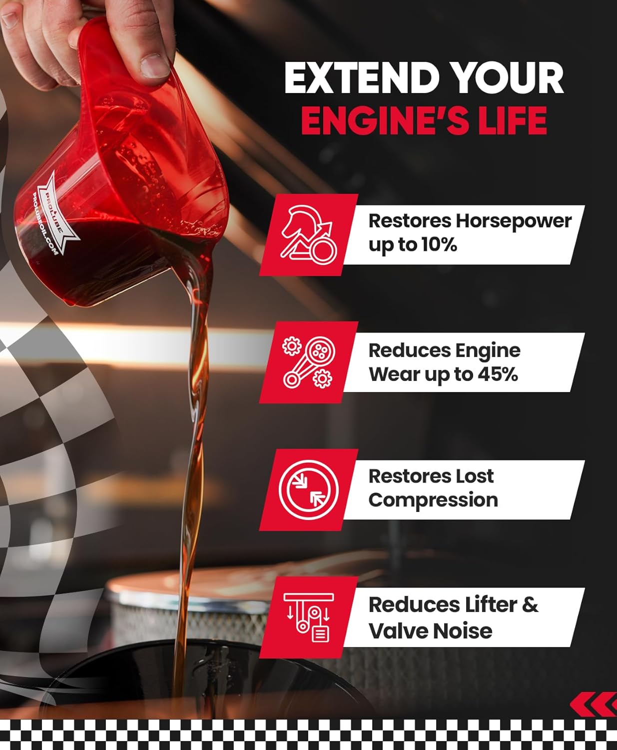 Prolube Oil Treatment - Engine Oil Additive for Gas & Diesel Engines