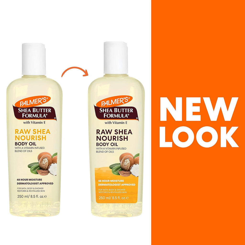 Palmer's Shea Formula Raw Shea Body Oil with Vitamin E, Deep Body Moisturizer