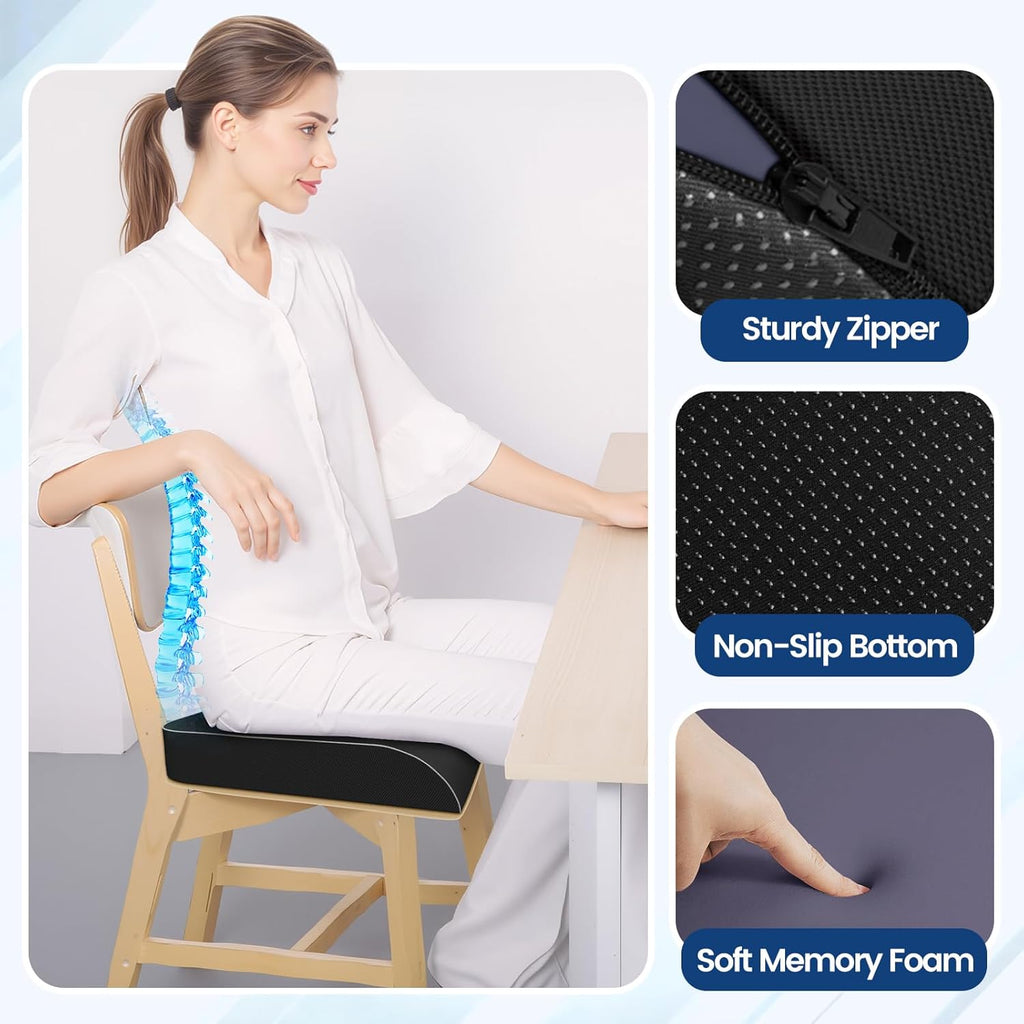 SweetSlubr Seat Cushion for Tailbone Pain Relief, Office Chair Cushion
