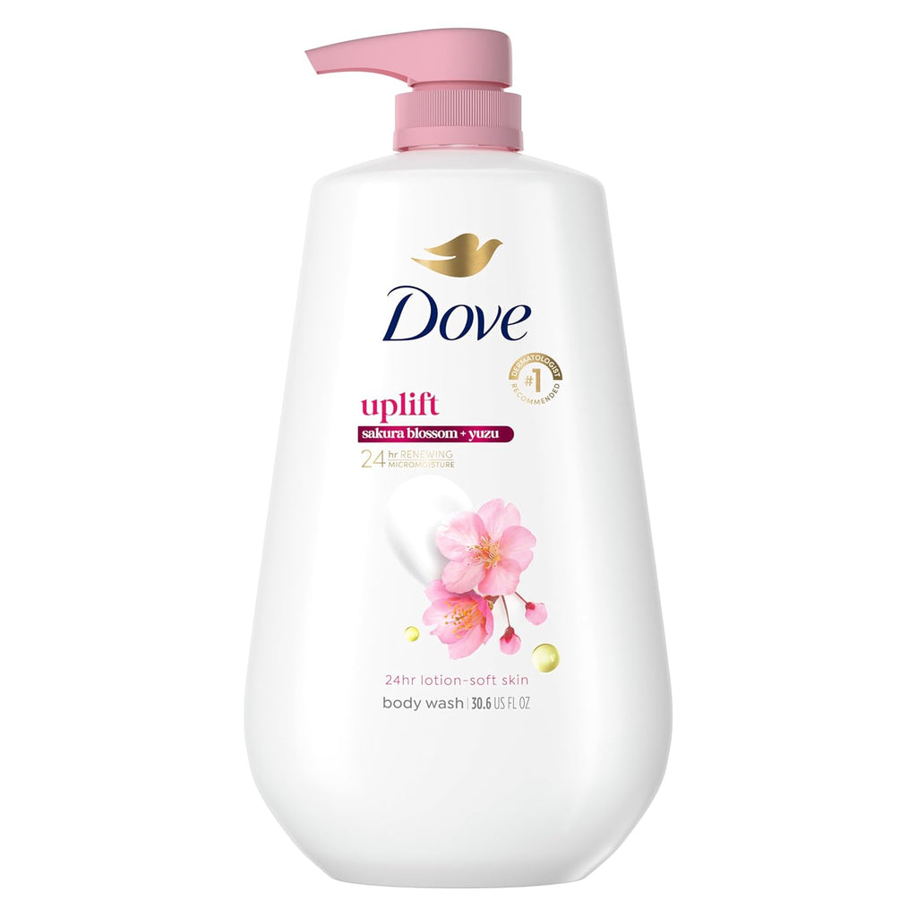 Dove Sakura Body Wash Uplift Sakura Blossom and Yuzu for 24hr Lotion-Soft