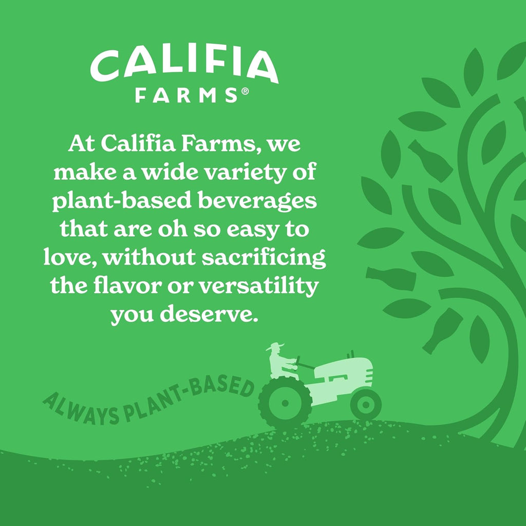 Califia Farms - Organic Unsweetened Almond Milk, 48 Oz, Dairy Free, Keto