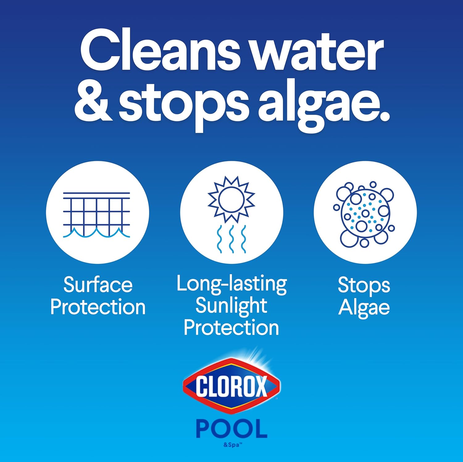 Clorox Pool&Spa XTRABLUE 3‰۝ Chlorinating Tablets, Individually Wrapped, Kills Bacteria & Stops Algae (5 LB)
