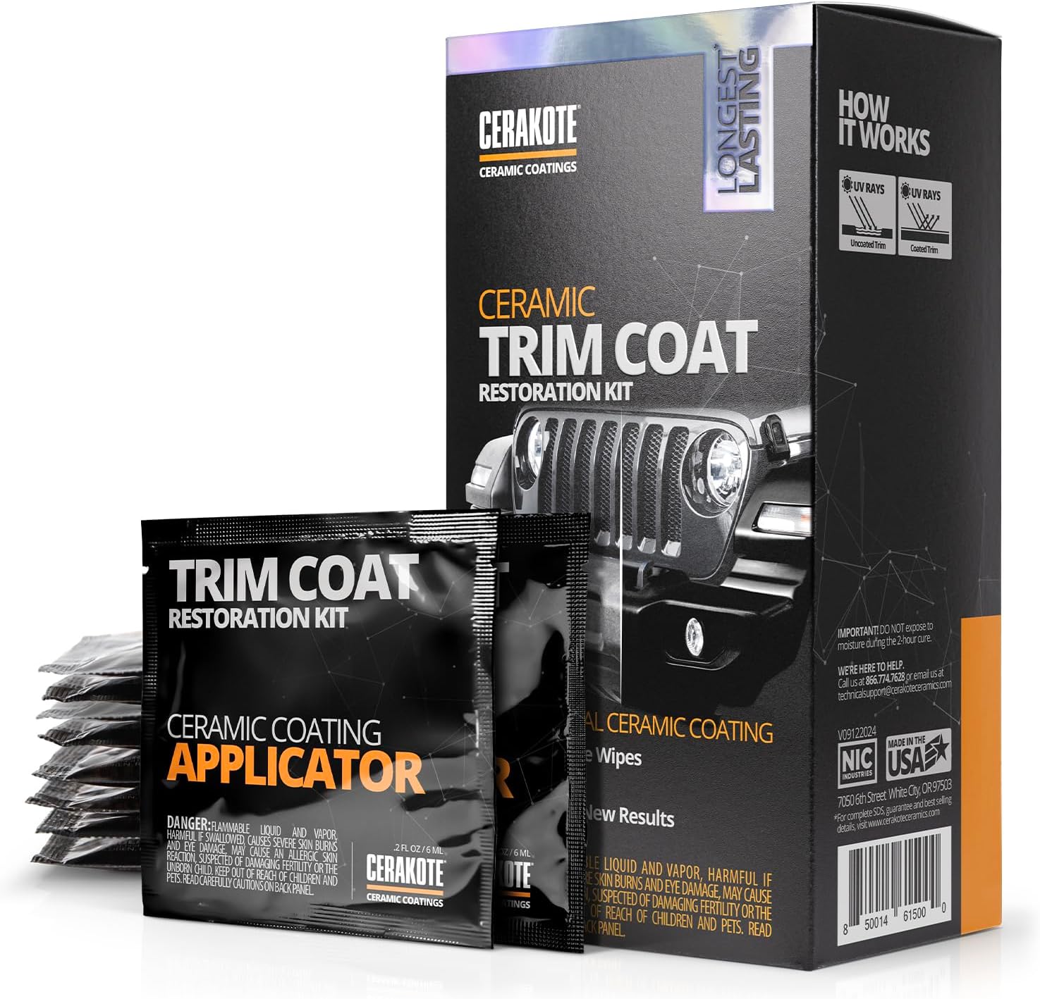 CERAKOTEå¨ Ceramic Trim Coat Kit - Quick Plastic Trim Restorer - Ceramic Coating Guaranteed Restoration to Last Over 200 Washes ‰ÛÒ A Ceramic Coating, Not a Dressing