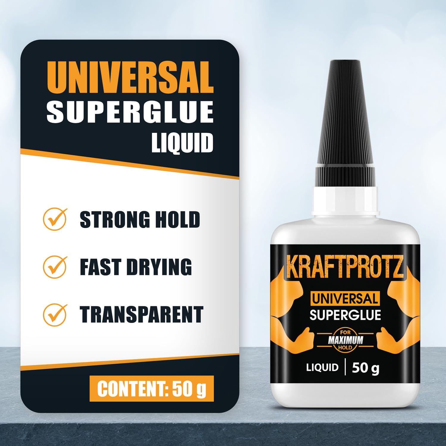 Super Glue XXL Value Size (1.76oz) All Purpose Liquid Adhesive for Plastic ‰ÛÒ Bonds Wood, Metal, Rubber, Ceramic & Leather ‰ÛÒ Industrial Strength Bonding