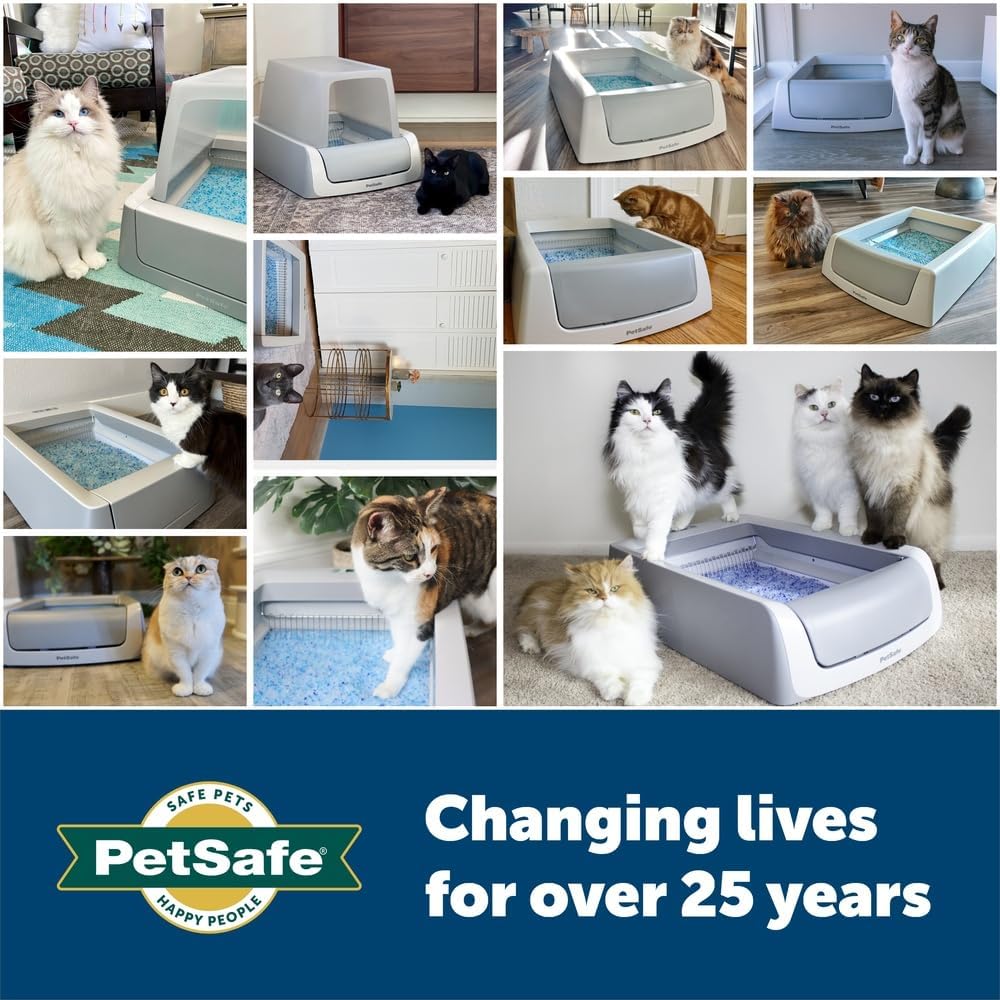 PetSafe ScoopFree Premium Crystal Cat Litter - Outperforms Clay Litter