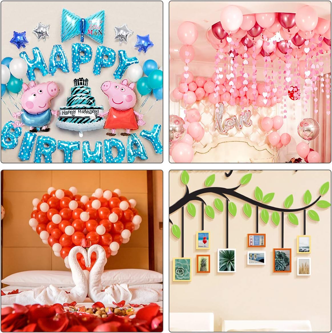 1000pcs Glue Point Clear Balloon Glue Removable Adhesive Dots Double Sided