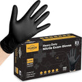 TitanFlex Disposable Nitrile Exam Gloves, 6-mil, Black, Heavy Duty, Latex