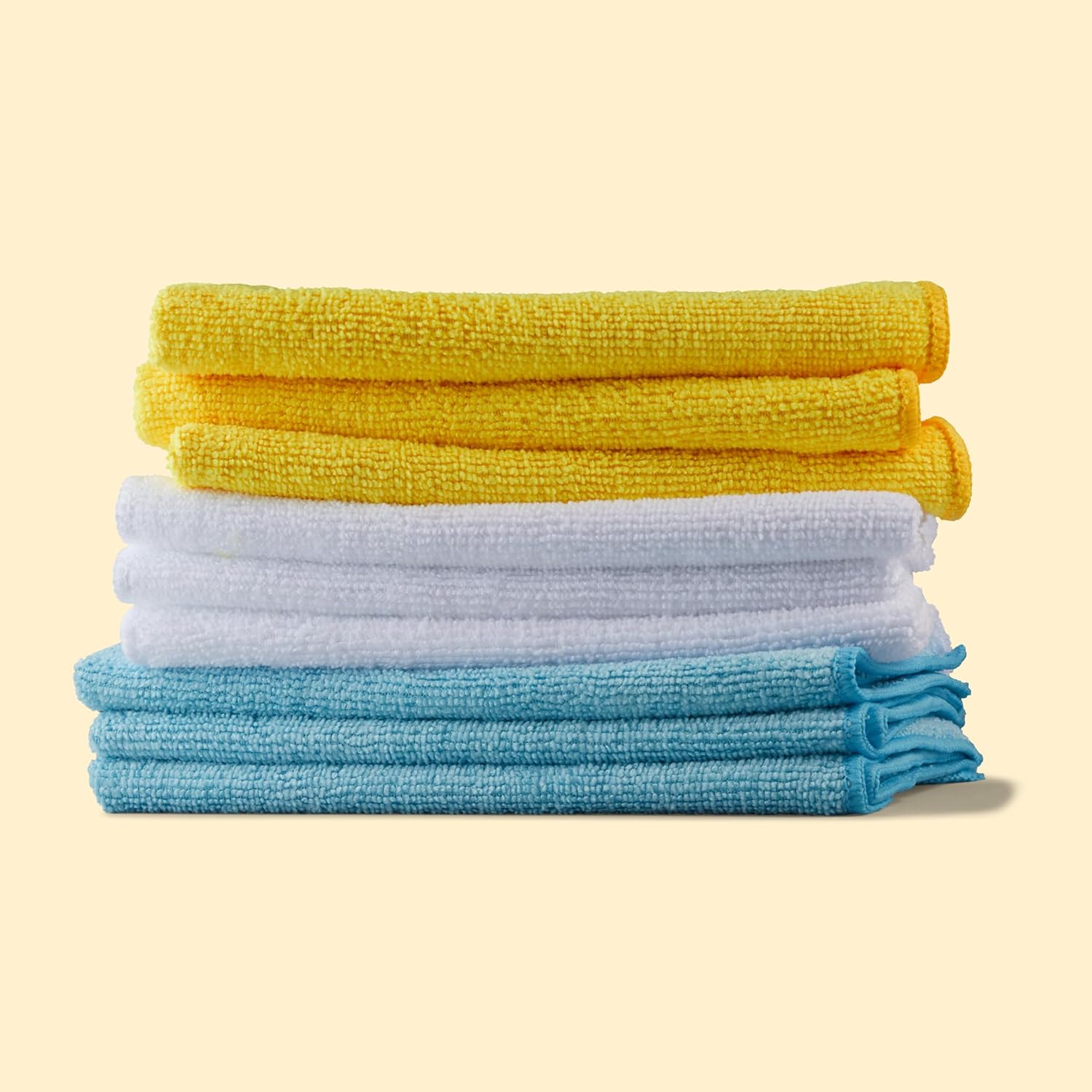 Amazon Basics Microfiber Cleaning Cloths, Ultra Absorbent, Lint Free, Streak