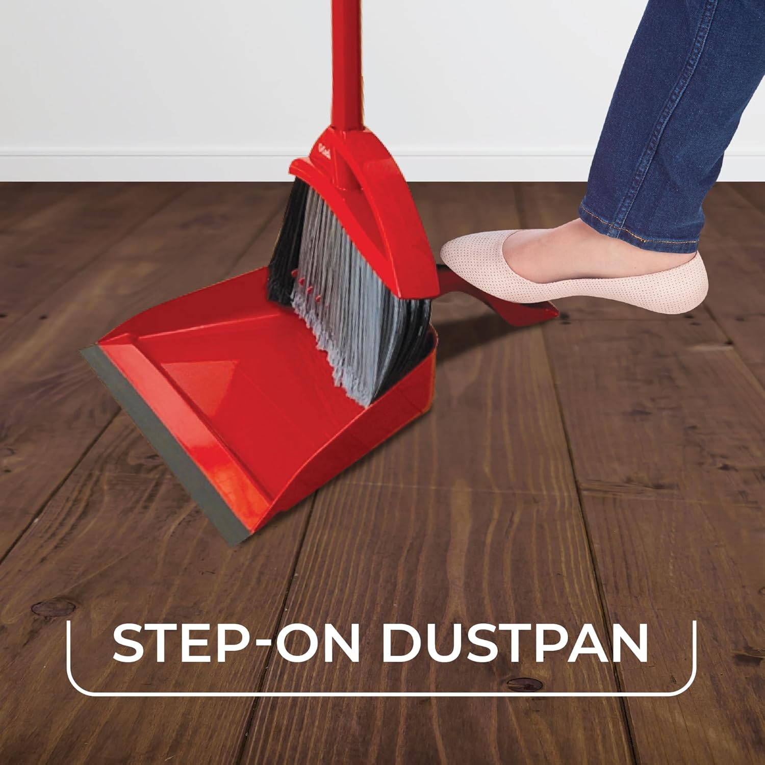 O-Cedar Pet Pro Broom with Step-On Dustpan