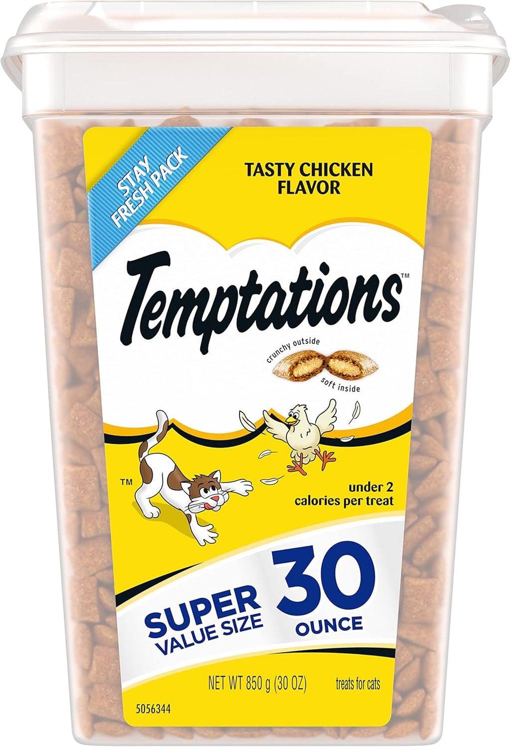 Temptations Cat Treats Classic Crunchy and Soft Cat Treats, Tasty Chicken