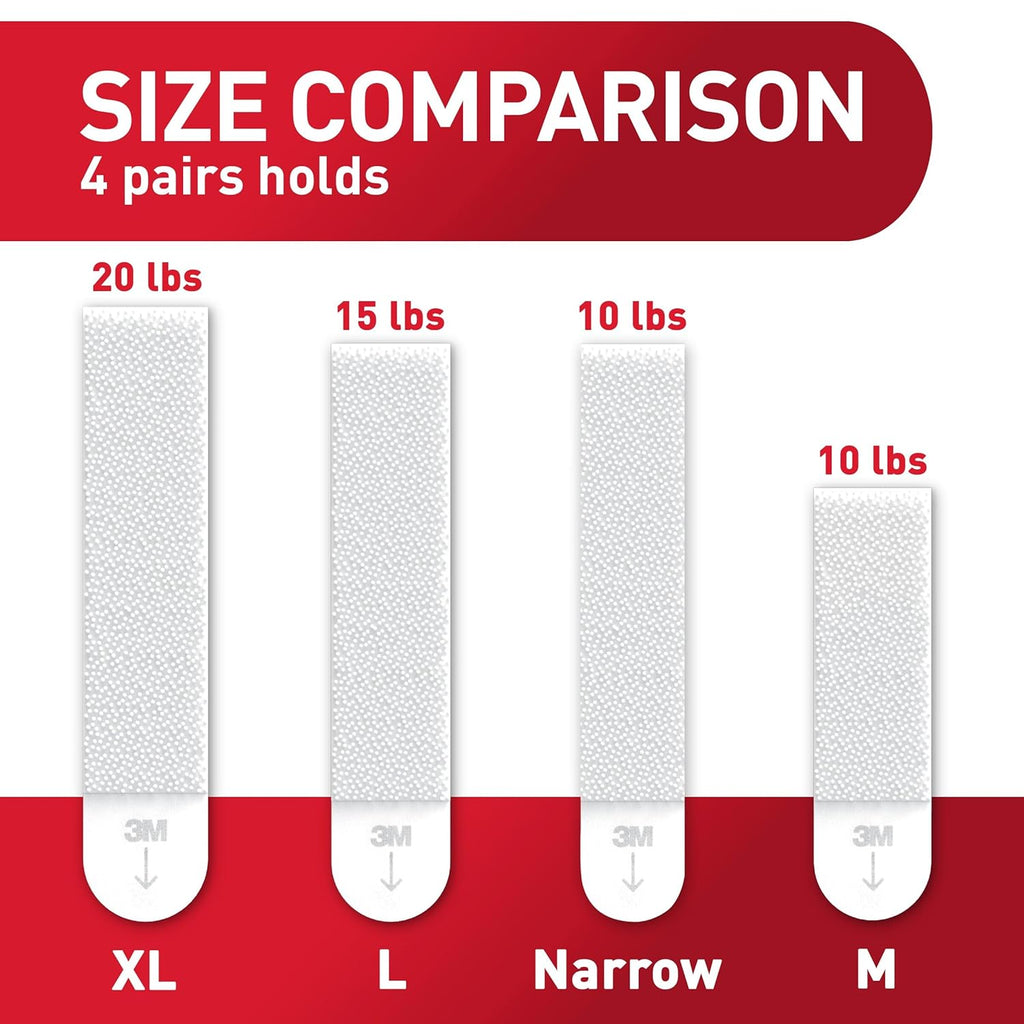Command 15 lb Large Picture Hanging Strips 14 Pairs (28 Strips), Damage-Free