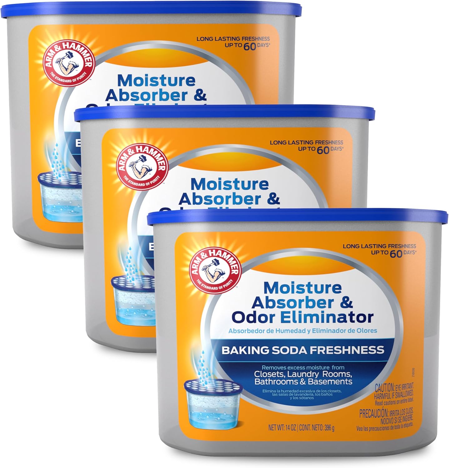 Arm & Hammer Fragrance Free Refillable Moisture Absorber and Odor Eliminator