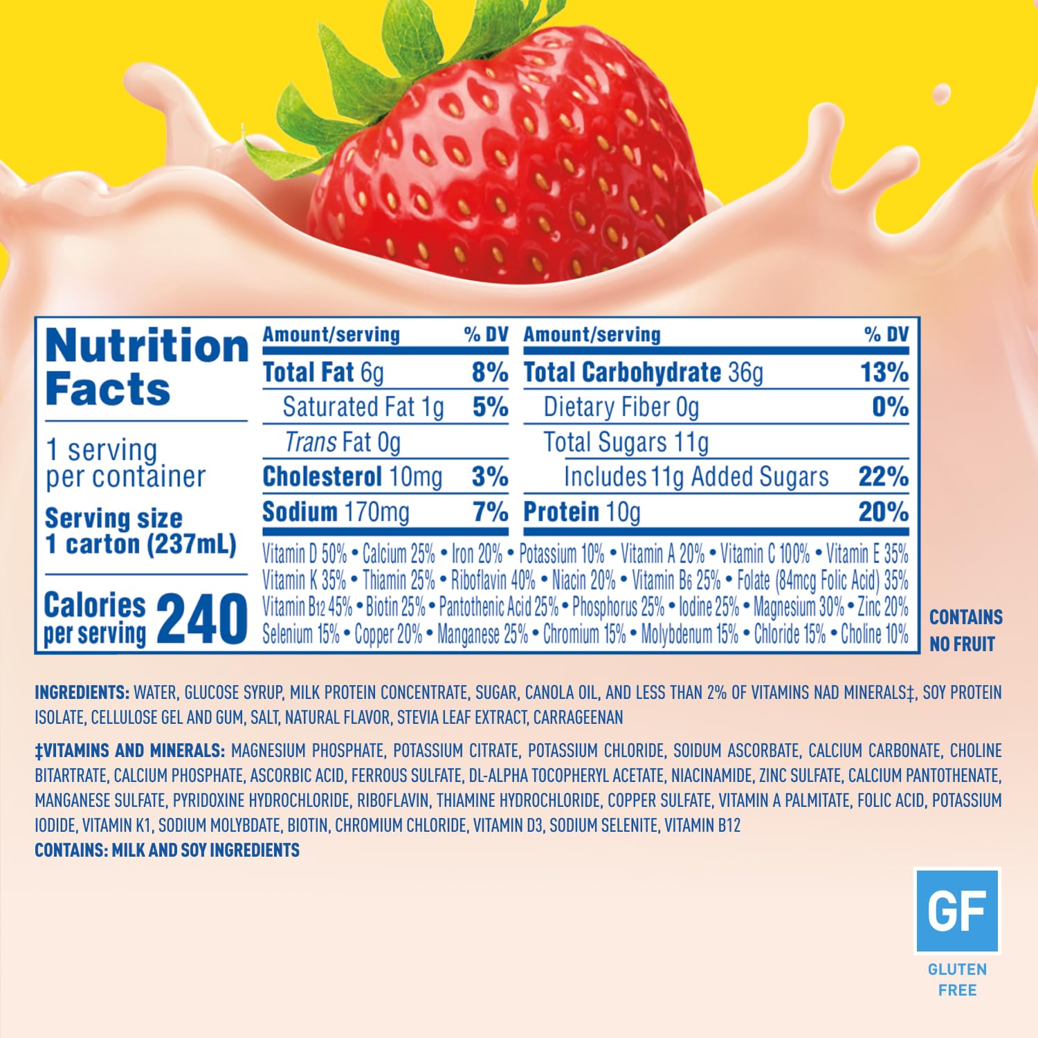Carnation Breakfast Essentials Ready-to-Drink Creamy Strawberry, 8 FL OZ