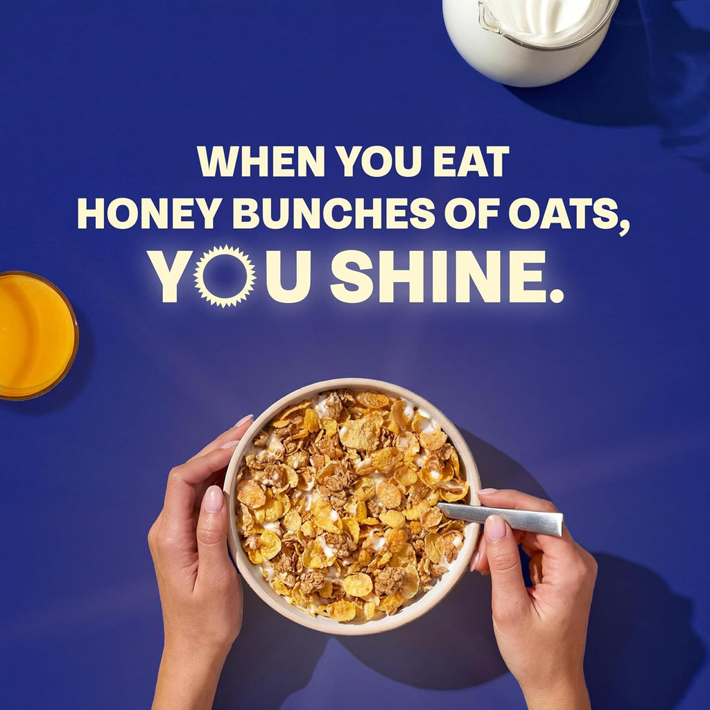 Honey Bunches of Oats with Almonds Breakfast Cereal, Almond Cereal with Oats