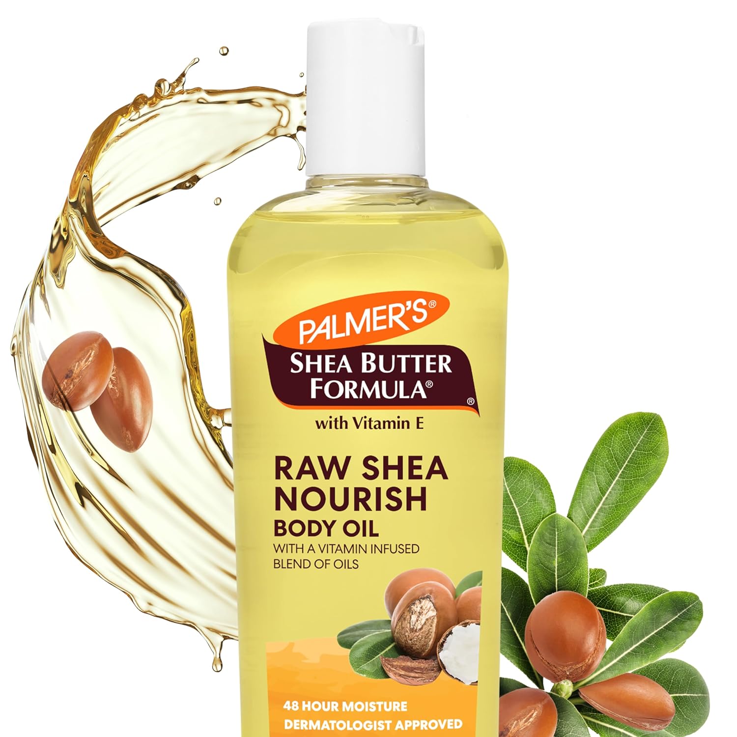 Palmer's Shea Formula Raw Shea Body Oil with Vitamin E, Deep Body Moisturizer
