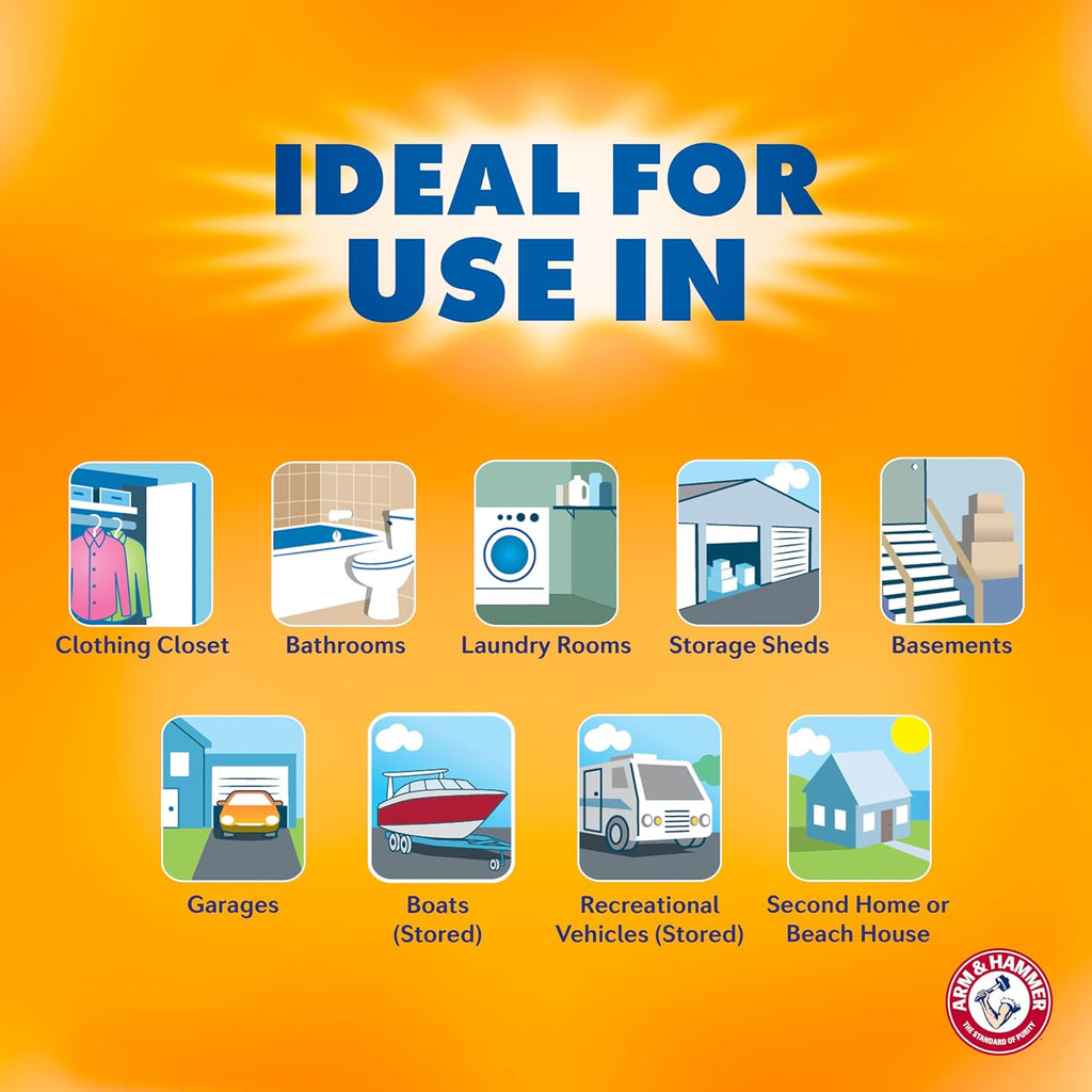 Arm & Hammer Fragrance Free Refillable Moisture Absorber and Odor Eliminator