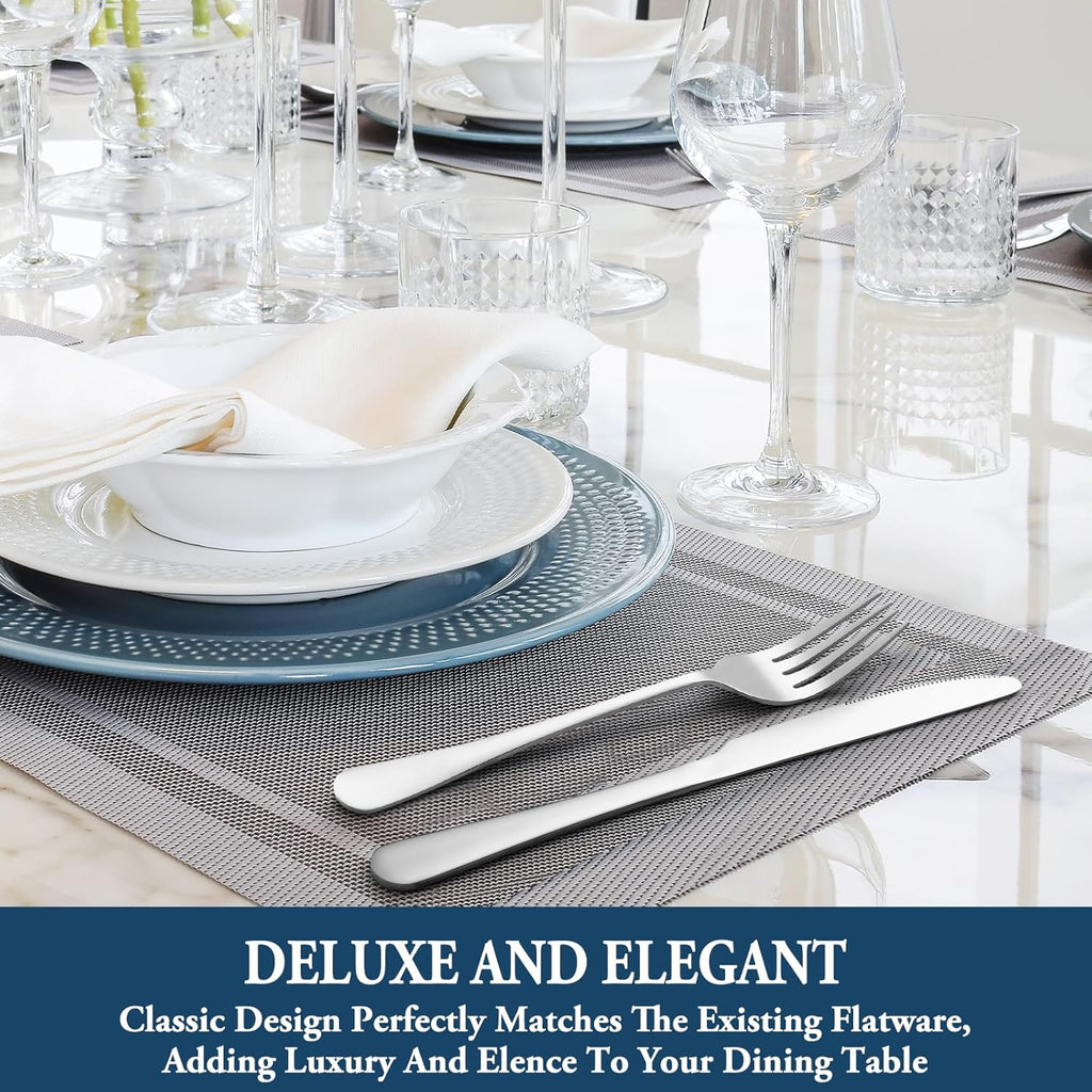 Dinner Forks,Set of 16 Top Food Grade Stainless Steel Silverware Forks,Table