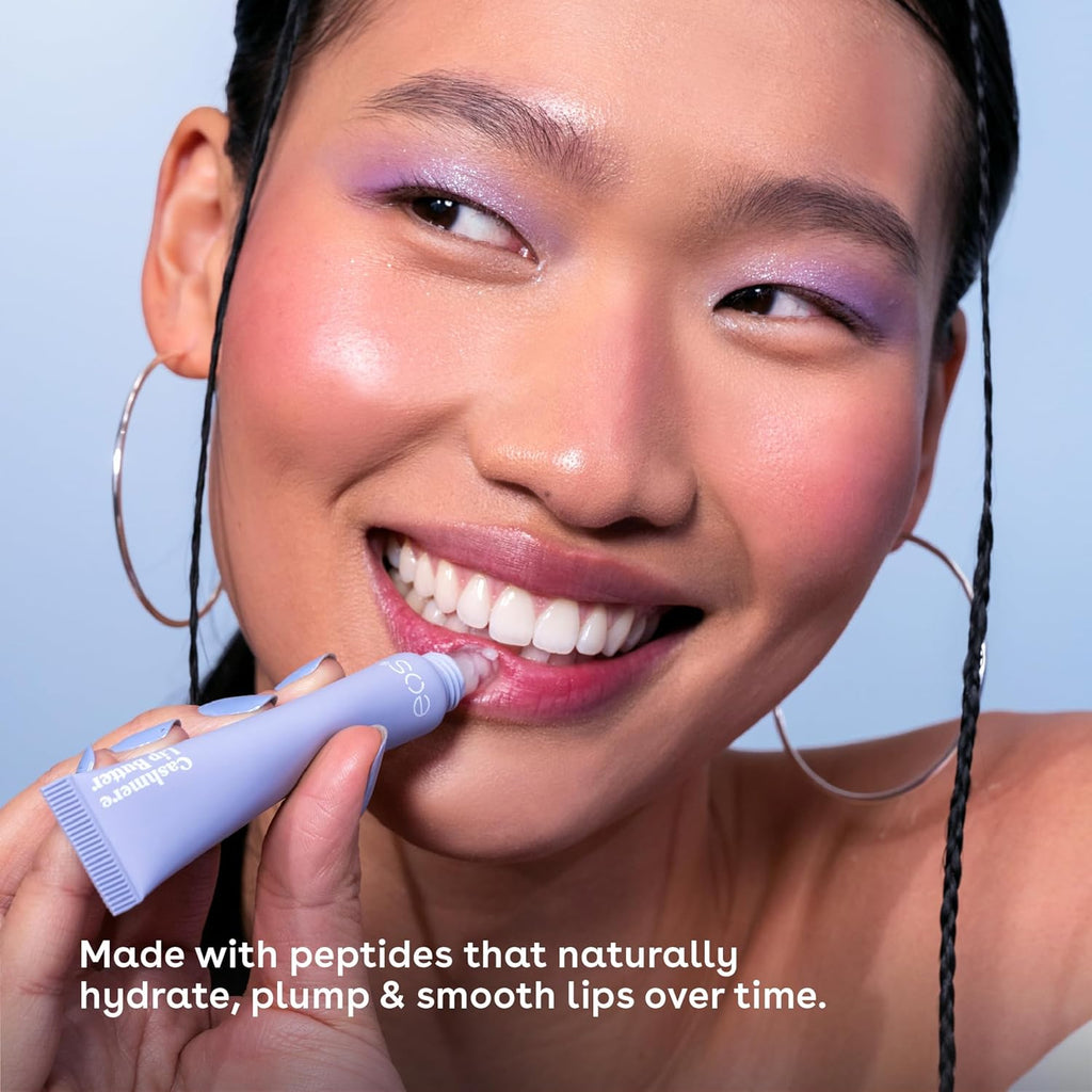 eos Cashmere Lip Butter - Vanilla Cashmere, Plumping Peptides, Smoothing, eos