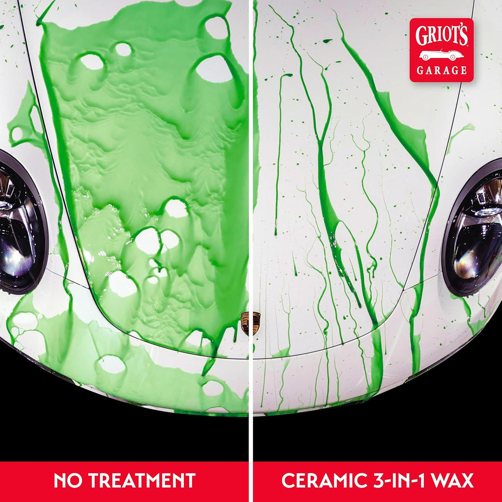 Griot‰۪s Garage Ceramic 3-in-1 Wax, SiO2 Spray for Cars, Trucks, and RV‰۪s, Provides Protection and Water Beading on Paint, Wheels, Plastic, Rubber Trim, Chrome, and More, 10978, 22 oz