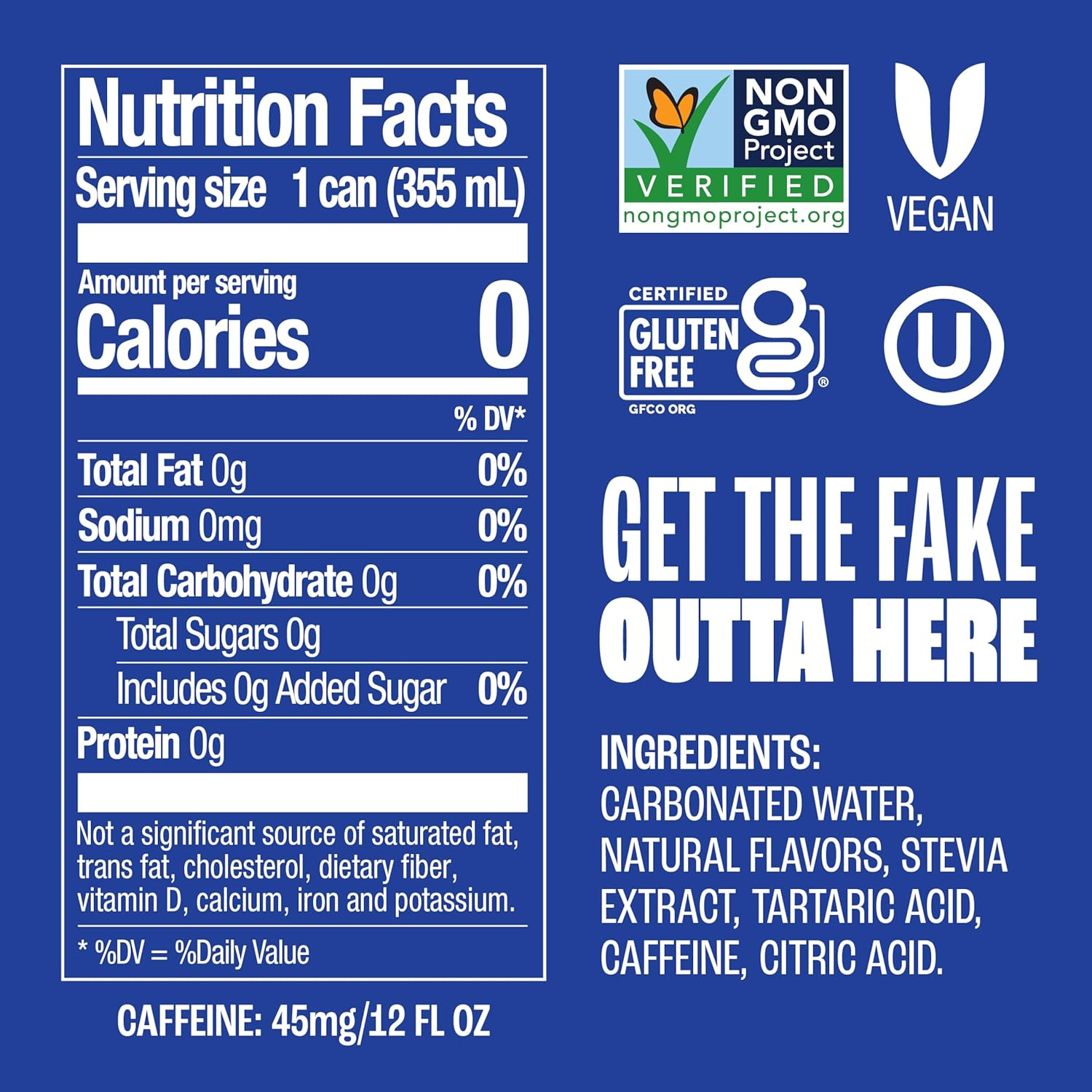 Zevia Zero Sugar Soda, Cola, 12 oz Cans (24-Pack) ‰ÛÒ Naturally Sweetened